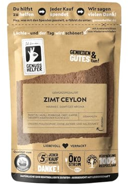Bremer Gewürzhandel Ceylon Zimt, gemahlen, aromatisches Zimt Pulver zum Backen & Kochen, 100g