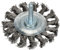 Bosch 1x PRO Stainless Steel Longlife Scheibenbürste, gezopfter Draht für 6‑mm-Zylinderschaft und Bohrer (Ø 70 mm, Professional Zubehör Bohrmaschine/Schrauber)