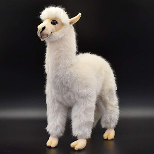 HANSA Plüschtier Lama, weiß, 35 cm H/30 cm