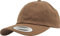 Yupoong Flexfit Low Profile Cotton Twill Unisex Dad Hat Cap für Damen und Herren, 6 Panel Baseball Cap unstructured mit Messingverschluss, tan, One Size