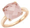 Jamelli Damen Ring 925/- Sterling Silber Glänzend Rosenquarz rot 273271070J-1