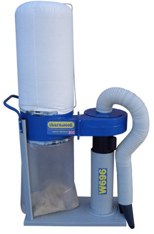Charnwood W696 Portable Woodworking Dust & Chip Extractor, 750w (1hp)