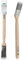Axus Decor Awkward Reach Paint Brush (Grey Color) - 1.5/38mm - For Behind Radiators, Pipes, and Other Hard-to-access Areas, Eco-friendly Natural Bamboo Handles, Anti-Rust Stainless Steel