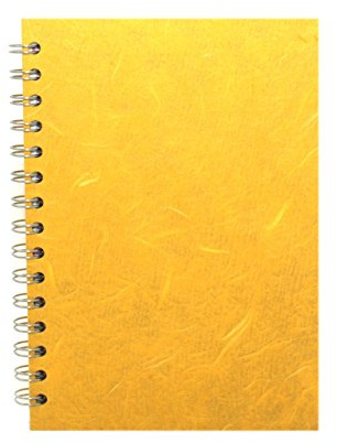 Pink Pig A5 Portrait Sketchbook | White Cartridge, 35 Leaves | Yellow