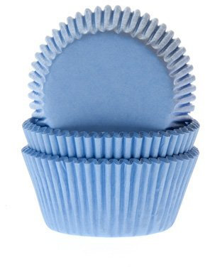 House of Marie 50 Muffinförmchen, hellblau