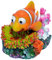 Supa Luftbetriebener Clownfisch Aquarium/Aquarium-Ornament, realistische Details, ca. 12,0 cm (L) x 9,0 cm (B) x 9,5 cm (H)