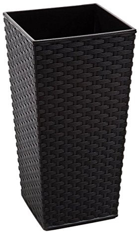Lamela - Maceta finezja Rattan 19x19x36h cm Grafito
