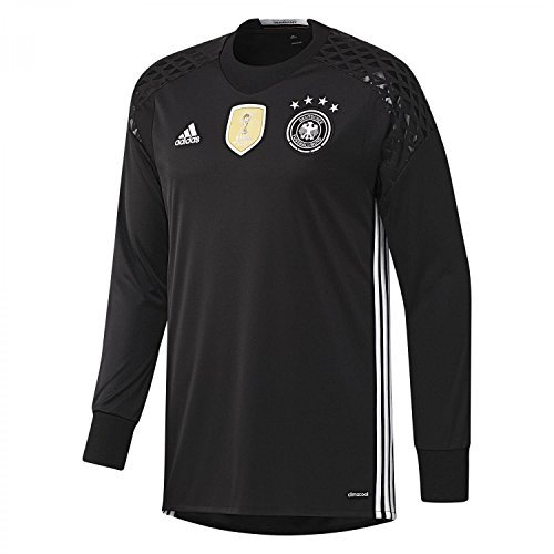 adidas Jungen Torwart-Heimtrikot DFB Replica UEFA Euro 2016, black/white,176, AA0128