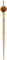 Efco Tjanting ø 0,8 mm / 25 mm, Holz und Messing, braun, 3x3x2 cm