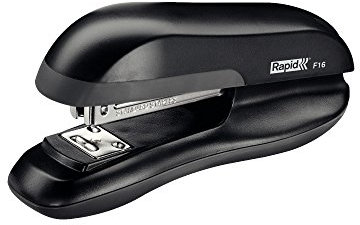 Rapid 23810801 Heftgerät (30 Blatt, ABS-Kunststoff, Metall, Gummiboden, Inkl. 26/6 Klammern, F16, Blisterverpackung) schwarz