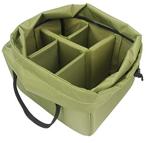 Étanche Antichoc partition rembourré Sacs pour appareils Photo Reflex DSLR Housse de Protection Insérer avec Haut poignée pour Objectif Shot DSLR Ou Flash Light (L)