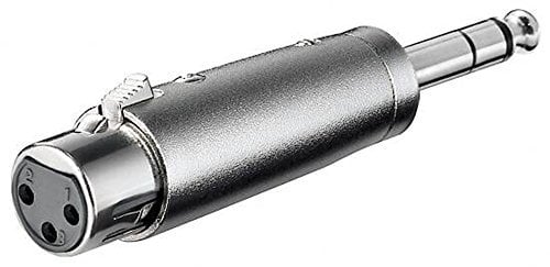 goobay 27514 Adattatore XLR, Jack AUX 6, 35 mm Maschio Stereo a Femmina XLR