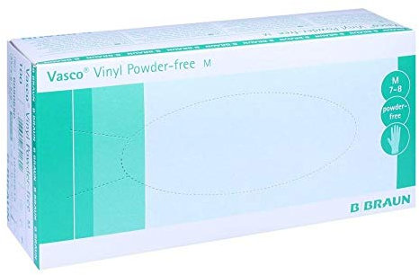 VASCO Vinyl powderfree Handschuhe unsteril Gr.M 100 St