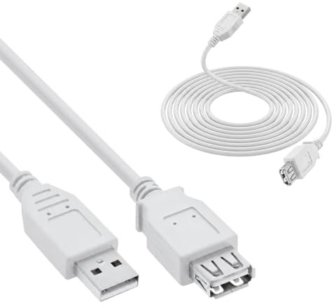 InLine 34605X USB 2.0 Verlängerung, Stecker / Buchse, Typ-A, beige/grau, 5m