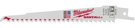 MILWAUKEE Super SAWZALL Blade 6T 6in Length (50PK) Part # 48-01-6035