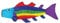 Rainbow Fish Windsock