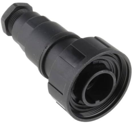 Bulgin PX0728/P zylindrischer Kabelschuh, männlich, gerade, Serie (runder Anschluss): PX07, Gesamtanzahl der Pole: 9, 1 Stück