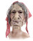 Walburgis Hexen Maske, Hexe mit Kopftuch und Haaren