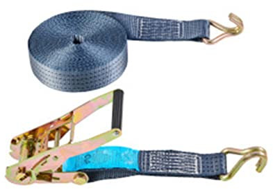 Connex Zurrgurt - Zweiteilig - 12 m x 50 mm - 4000 kg maximale Belastbarkeit - Mit Spannratsche & Spitzhaken - Aus Polyester / Spanngurt / Ladungssicherung / Ratschengurt / B34413