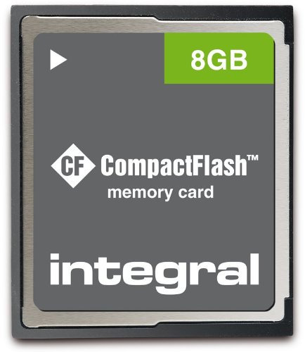 Integral 8GB CF 8GB CompactFlash memory card - memory cards (CompactFlash, 0 - 60 °C, Black, Grey)
