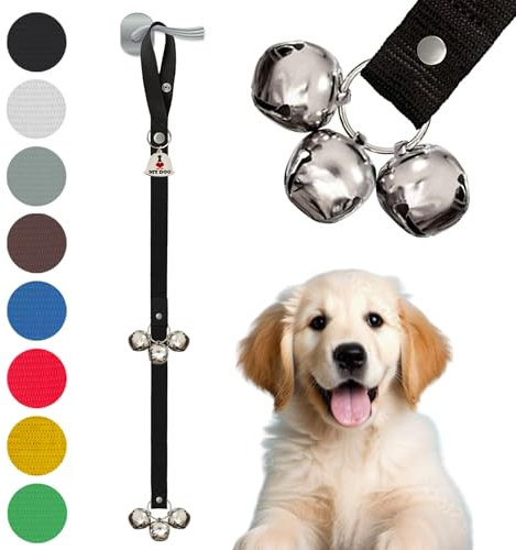 Caldwell's Pet Supply Co. Potty Bells Housetraining Dog Doorbells for Dog Training and Housebreaking Your Doggy. Dog Bell with Doggie Doorbell and Potty Training for Puppies Instructional Guide