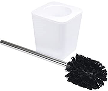 douceur d'intérieur, Brosse Wc (11.6 x 11.6 x 38.2 cm) Vitamine Blanc, Plastique Soft Touch