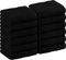 Utopia Towels - Lot de Serviettes de Luxe 30 x 30 CM Noir - Serviettes de Toilette et Gants de Toilette en Flanelle très absorbants (Lot de 12)