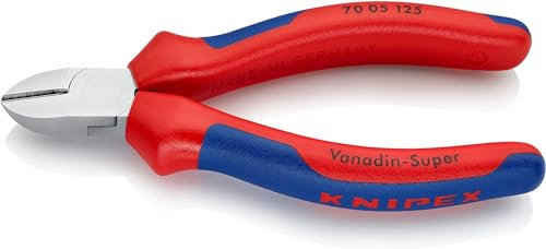 Knipex Tronchese Laterale per Meccanica Cromata, Rivestiti in Materiale Bicomponente 125 Mm 70 05 125