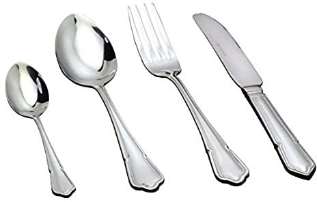 Genware NEV-DF-DB Dessert Fork, Dubarry Pattern (Pack of 12)