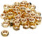 Metric Hexagonal (Hex) Full Nuts Brass Self Colour M5 5mm (Pack of 50 Nuts)
