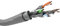 Goobay 96095 CAT 6a Cavo di Rete Matassa, S/FTP (PiMF), Grigio, 305 m Lunghezza del Cavo