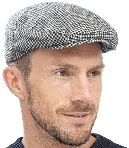 Tom Franks Herren Stylischer Country Kappe Schiebermuetze (Kariert) 58cm
