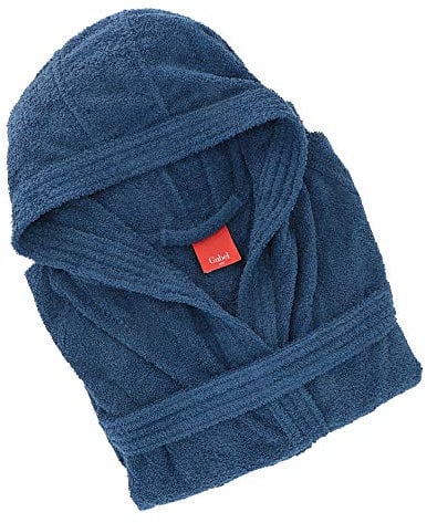 Gabel T.U.&CO Accappatoio Adulto, 100% Cotone Idrofilo, Blu, Taglia L