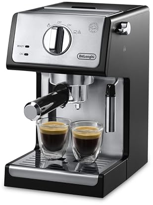 DELONGHI De'Longhi ECP3420 15 Bar Pump Espresso and Cappuccino Machine, Black, 18/8 Stainless Steel