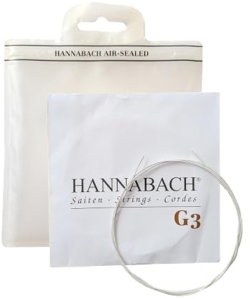 Hannabach Classical Guitar Strings Series 890 MT for 3/4 Children's Guitar Scale: 57-61 cm - G3w - 8903MTW 3/4