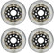 SzBlaZe 88A PU Verschleißfest Gleitende FSK Inline Roller Skate Ersatzrollen ohne Lager (4 Stück) 72 mm 76 mm 80 mm für Inline Skate Wave Board Caster Board Street Surfen (weiß, 76 mm)