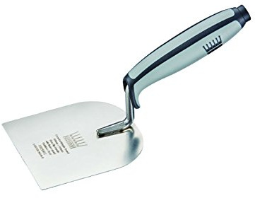 Ragni Stainless Steel Rounded Margin Trowel - 100mm x 110mm