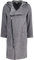 Cawö Home Bademäntel Herren Kapuze New Zipper 6516 anthrazit-schwarz - 774 M