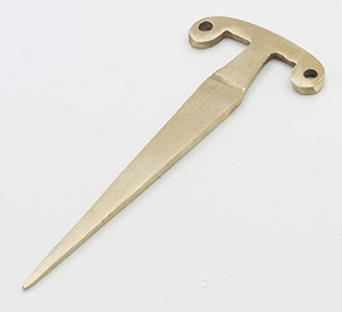 Unbekannt Kerzenlochbohrer Messing Gold (Länge 11 cm)