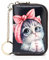 Femmes Porte-Cartes en Cuir RFID Blocage Porte-Cartes de Visite Porte Monnaie Porte Carte de Crédit Modèle de Dessin Animé Les Visite Porte-Case Porte Monnaie avec Boîte-Cadeau SFQ-060