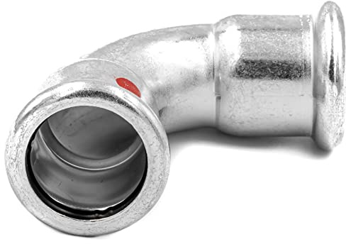 SANHA-Therm Pressfitting Gewinde C-Stahl Heizungs-Kühlkreislauf, 35 | Unlegierter Stahl, Feuerlöschanlagen, EPDM-Dichtring, Kaltverpressen, Werkzeugkompatibilität