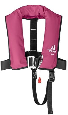 12skipper Kinder-Automatik Rettungsweste ISO 150N, Schwimmweste, pink