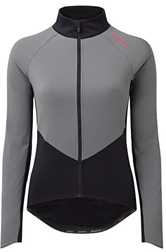 Altura Womens Endurance Long Sleeve Windproof Water Repellent Thermal Cycling Jersey - Black Grey - 14