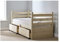 STRICTLY BEDS&BUNKS Ripvan Pine Day Bed with Storage Drawers, including Sprung Mattress (20 cm), 3ft Si