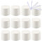 TIANZD 12 Pièces Vides Petit 5 ml Blanc Mat Cosmétique Pot en Plastique avec Couvercle 5 g Pots de Cosmétique Crème de Contenant pour des Produits Cosmétiques avec 6x Spatules (NO Obturateur)