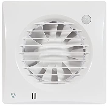 Airflow Aria Quiet 100 MST Extractor Fan with Motion Sensor & Timer Timer - 100mm/4- Energy Efficient 7.5W, 26.9 l/s, Low SFP 0.27W/L/s, 2-Years Warranty