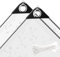 Bâche Impermeable Transparente avec Œillets - Protection Indéchirable en PVC pour Bois, Bateau, Jardin, Piscine, Serre, Plantes (2x2 M)