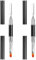 2 Teilig Nagel Gel Pinsel Set, Polymer Gel Tool mit Zwei Enden – 2 in 1 Pinsel & Spachtel für UV/ LED Nagelkunst, Nagelspitzen & für Extensions