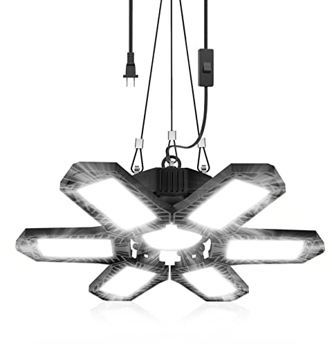 SEOBIOG Plug in Garage Light, 20000LM Shop Light 6500K Bay Lighting