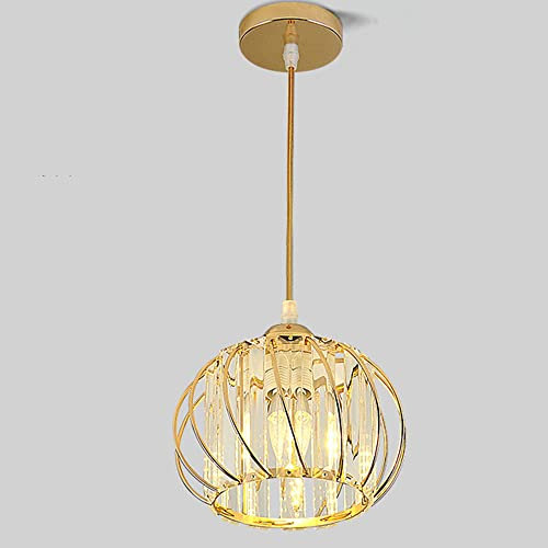 Lámpara de araña de cristal, Lámpara de Cristal empotrada,Usa bombillas E27 ,Luminaria Estilo Moderno Decoración Instalación Fija,para Recibidor, Cocina, Comedor(Bombilla E27 no incluida)…